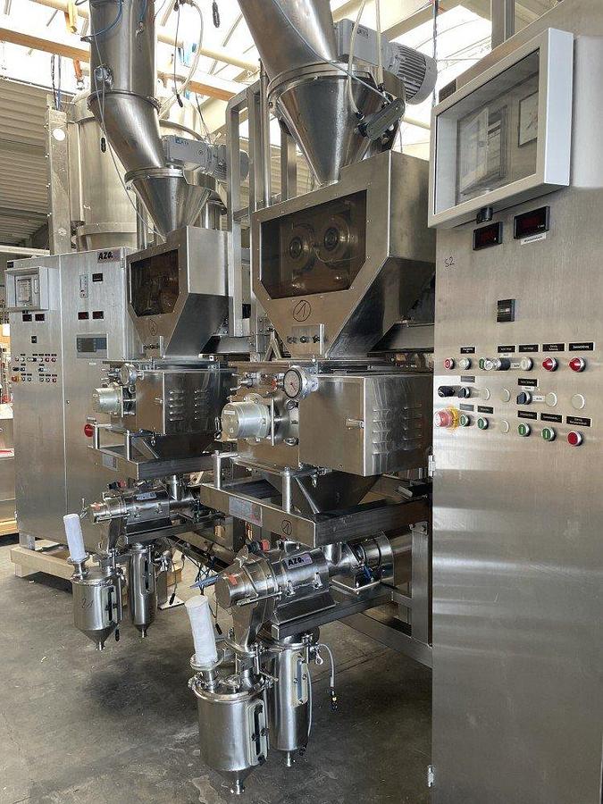Used C 16983 D - Pharmapaktor / Dry granulation plant AZO - BEPEX - FREWITT DUAL