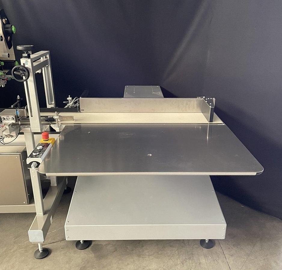 Used O 17302 D - full wrapping machine with PEWO-COLLECT grouping table PESTER PEWOFOLD 2