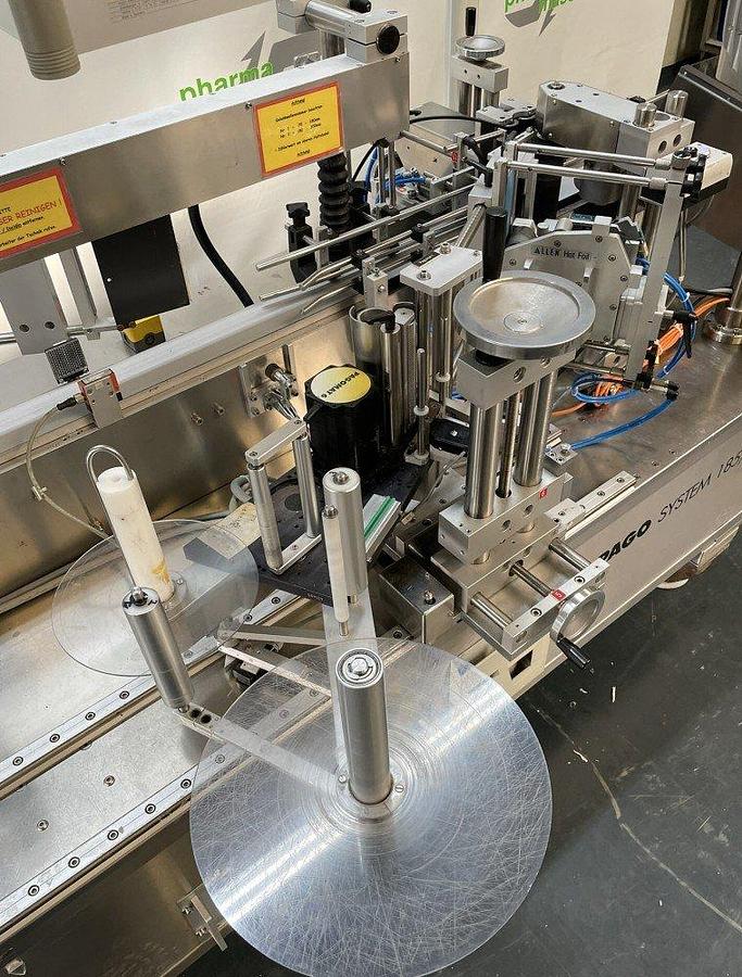 Used M 17168 D - Labeller for round objects and moulded bottles PAGOSYSTEM 188/185