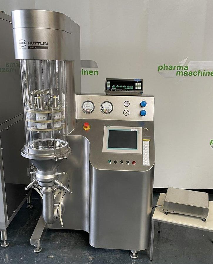 Used E 17112 D - Unilab Fluidbed Dryer/Spray Granulator / Dryer / Coater HÜTTLIN
