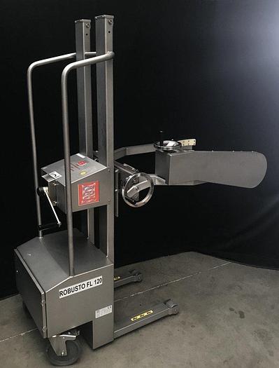 Used P 16080 D - SCHNEIDER Robusto FL 120 stainless steel pallet stacker with swivel gripper arm for drums
