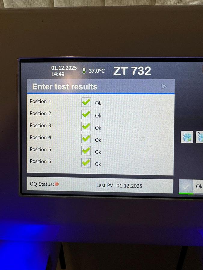 Used W 16505 E - Disintegration Tester ERWEKA ZT 732