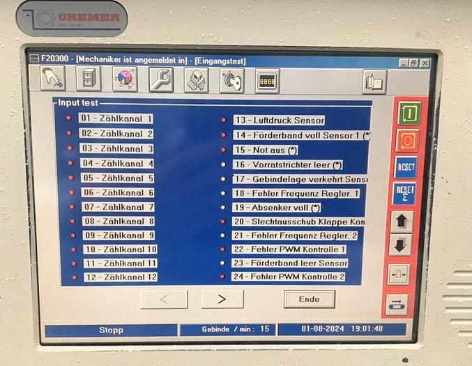 Used I 16450 D - Counting and filling device for tablets/capsules/coated tablets CREMER CF 1220
