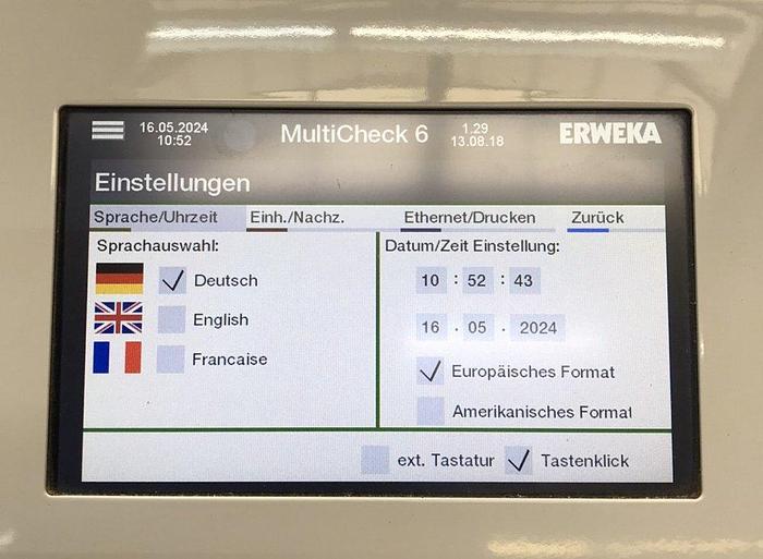 Used W 16288 D - Multicheck 6 ERWEKA