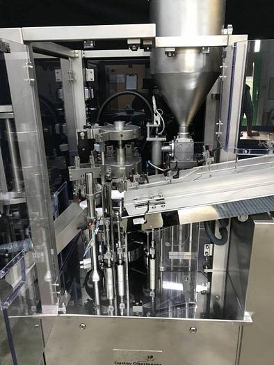 Used J 16082 D - Tube Filling and Closing Machine OBERMEYER TUFÜMA 55