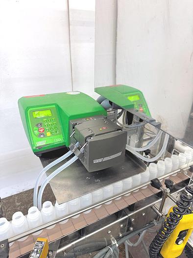 Used J 16178 E - Liquid Filler + Screw Capper WATSON MARLOW 520 DI / KING CS 60