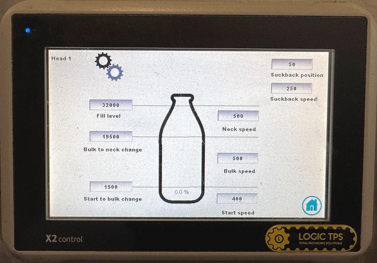 Used J 16269 E - Liquid Filler Logic LF 2 - Twin Head