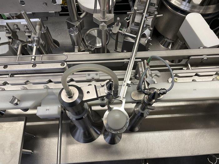 Used J 16215 D - Liquid Filler - Stopper Inserter - Cap Spinner GRONINGER DFVG 2110