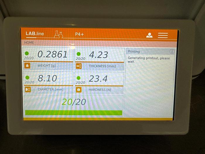 Used U 16506 - Tablet Inspection Machine Kraemer Lab.line P4+