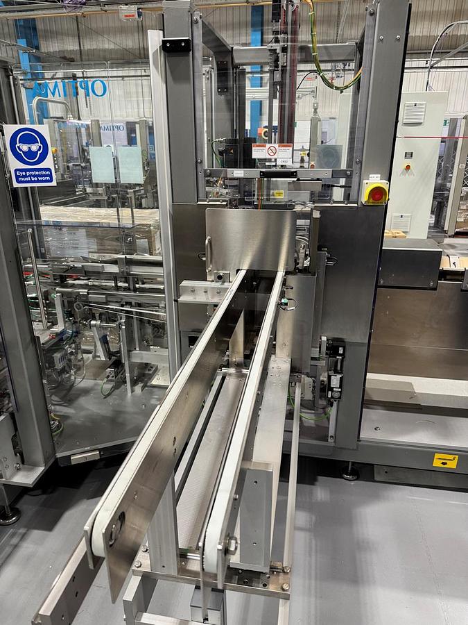 Used J 13000 E - Liquid Filling, Closing and Packaging Line GRONINGER DFV 4005 / MCS 202L / OPTIMA CMF