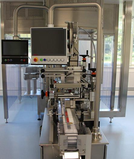 Used J 16512 D - Filling and Closing Line with labelling machine ZELLWAG Z-110 S