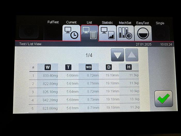 Used W 16493 E - Tablet Inspection Machine SOTAX ST50