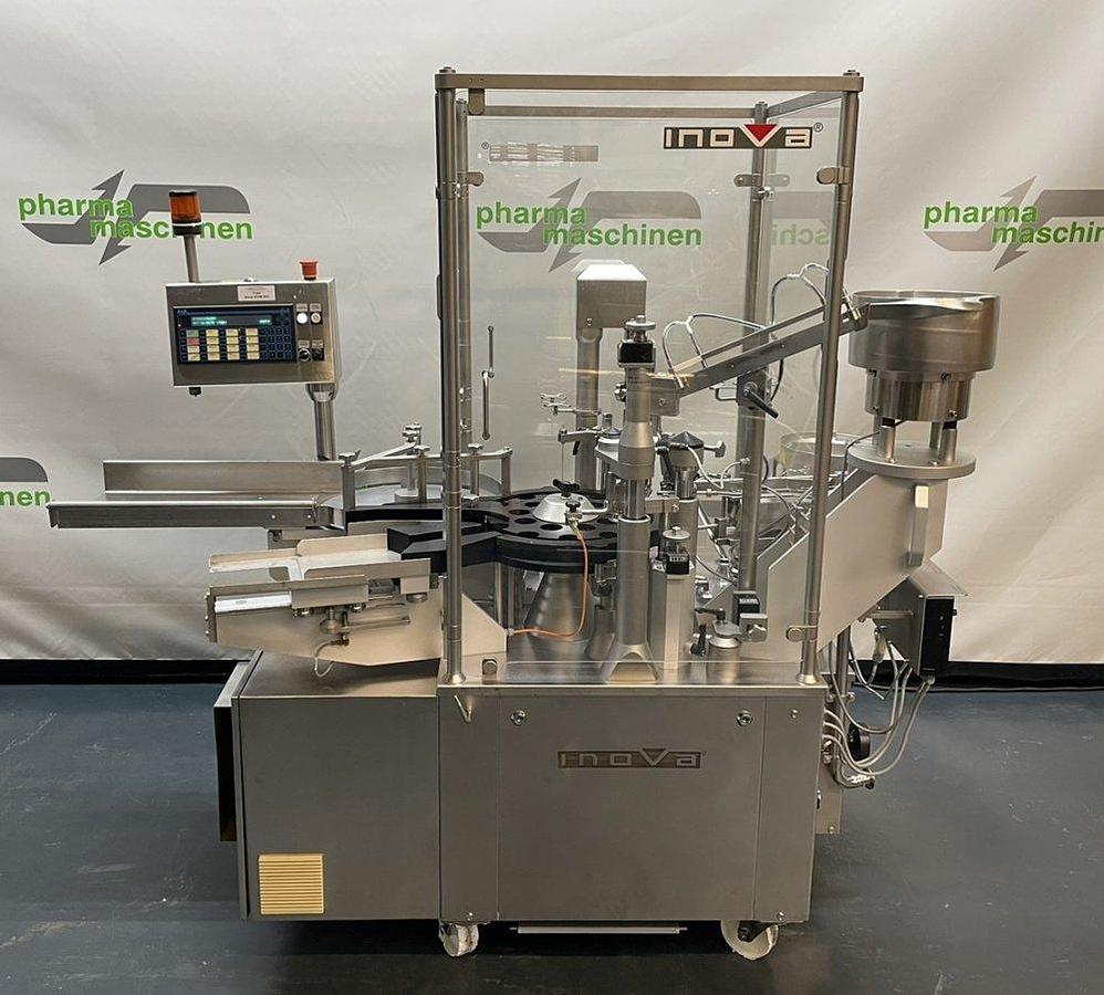 Used J 17083 D - Liquid Filler - Stopper Inserter - Cap Spinner INOVA VFVM 3031