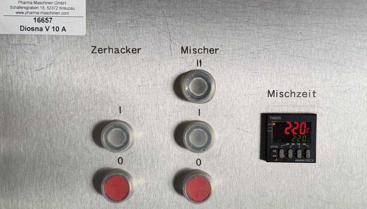 Used A 16657 D - Mixer / Granulator DIOSNA V 10