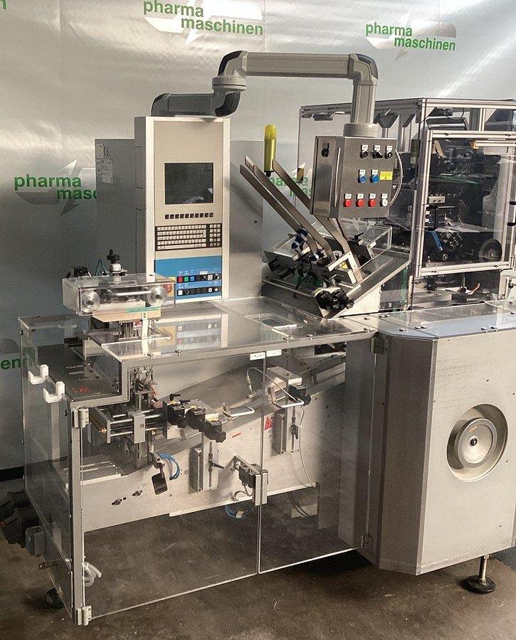 Used N 16606 D - Cartoner with blister feeder UHLMAN C 130