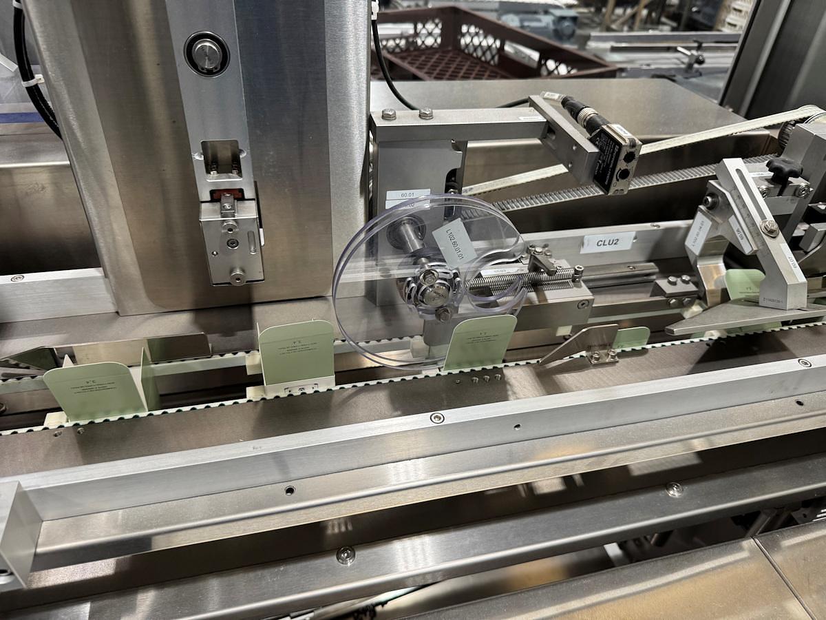 Used J 13000 E - Liquid Filling, Closing and Packaging Line GRONINGER DFV 4005 / MCS 202L / OPTIMA CMF