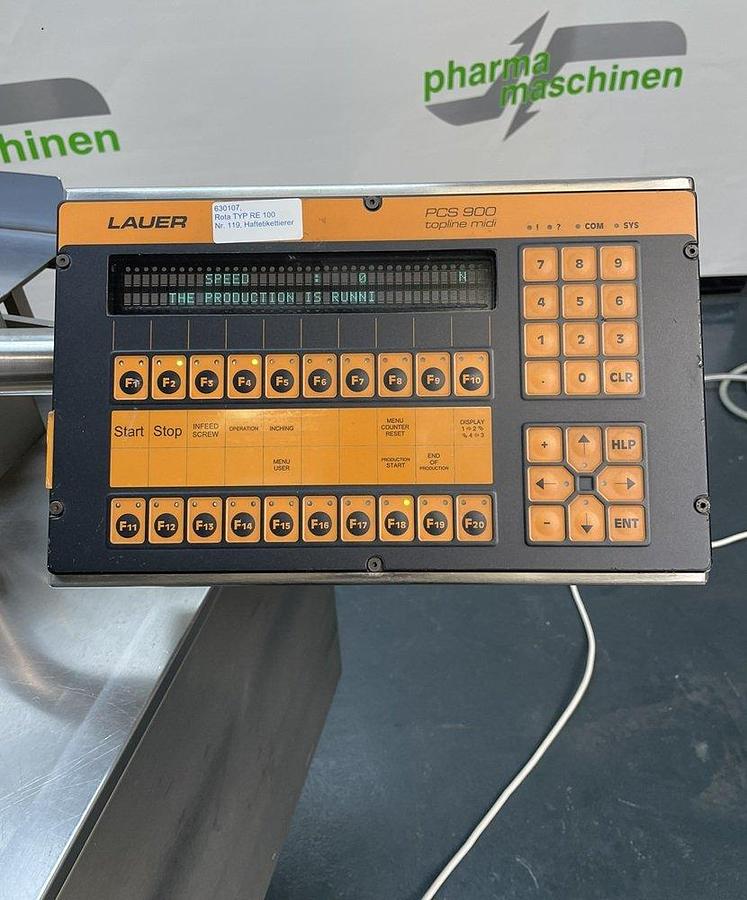 Used M 17146 - Labeller for round objects for Vials and ampoules ROTA RE 100