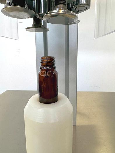 Used L 16616 E - ROPP / PFP Capping Machine C.M.C CM/RE 500 - Semi-Auto