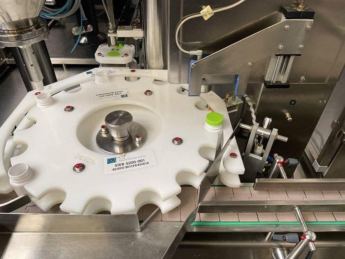 Used K 16077 D - OMAS G 250 Monobloc Powder Filling/Capping Machine