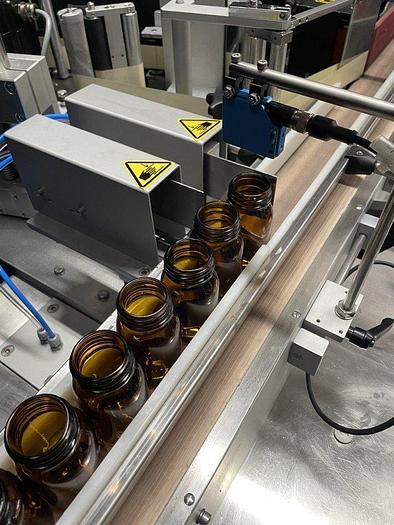 Used M 16401 D -  Labeller for Round Bottles BBK RAPID SM SL 120 