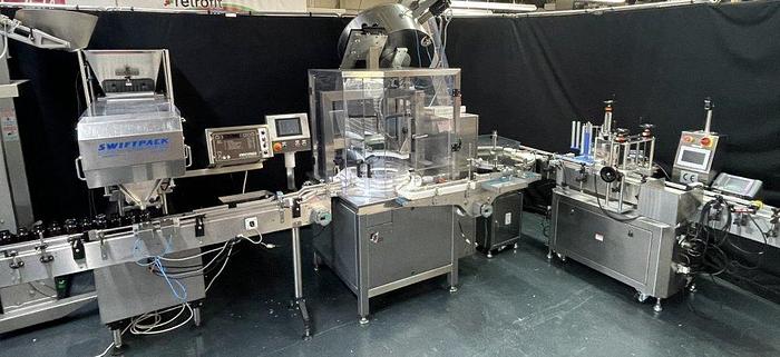 Used I 16519 D - Tablet counting machine with capper & labeller as a line IMA SWIFTPACK