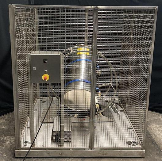 Used A 16559 D - Drum Blender with safety housing ENGELSMANN SA 1200 VA