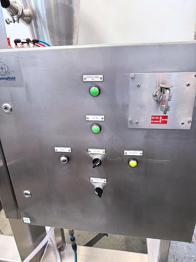 Used V 16618 E Vacuum Powder Conveying System HANNINGFIELD UNIVAC V20 / UNIHOIST HMM