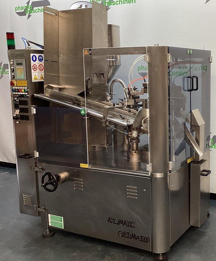 Used J 17135 D - Filling and Closing Machine (plastic tubes) AXOMATIC OPTIMA 1000