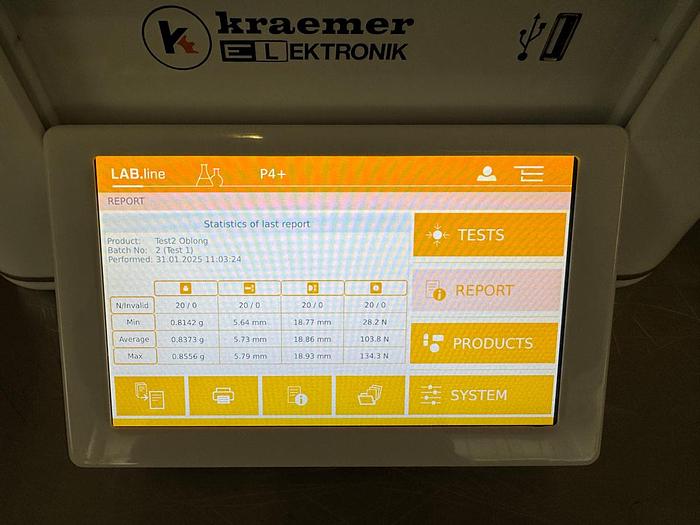 Used U 16506 - Tablet Inspection Machine Kraemer Lab.line P4+