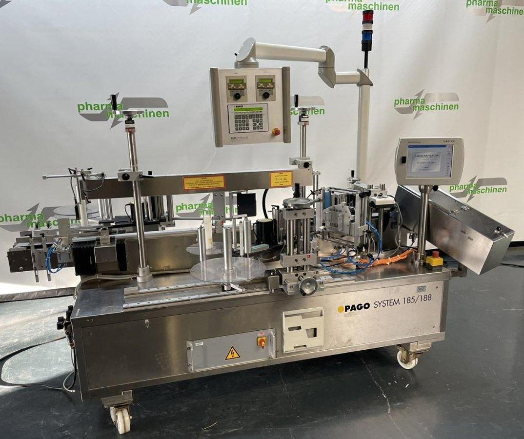 Used M 17168 D - Labeller for round objects and moulded bottles PAGOSYSTEM 188/185