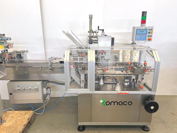 Used N 15587 E - Cartoner ROMACO PROMATIC AS 100 for Blisters
