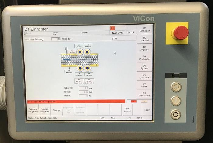 Used F 15774 D - IMA KILIAN SYNTHESIS 300 Rotary Tablet Press EU B + EU D