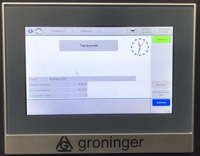 Used J 16231 D - Volumetric dispenser for vials / syringes GRONINGER DFH 110