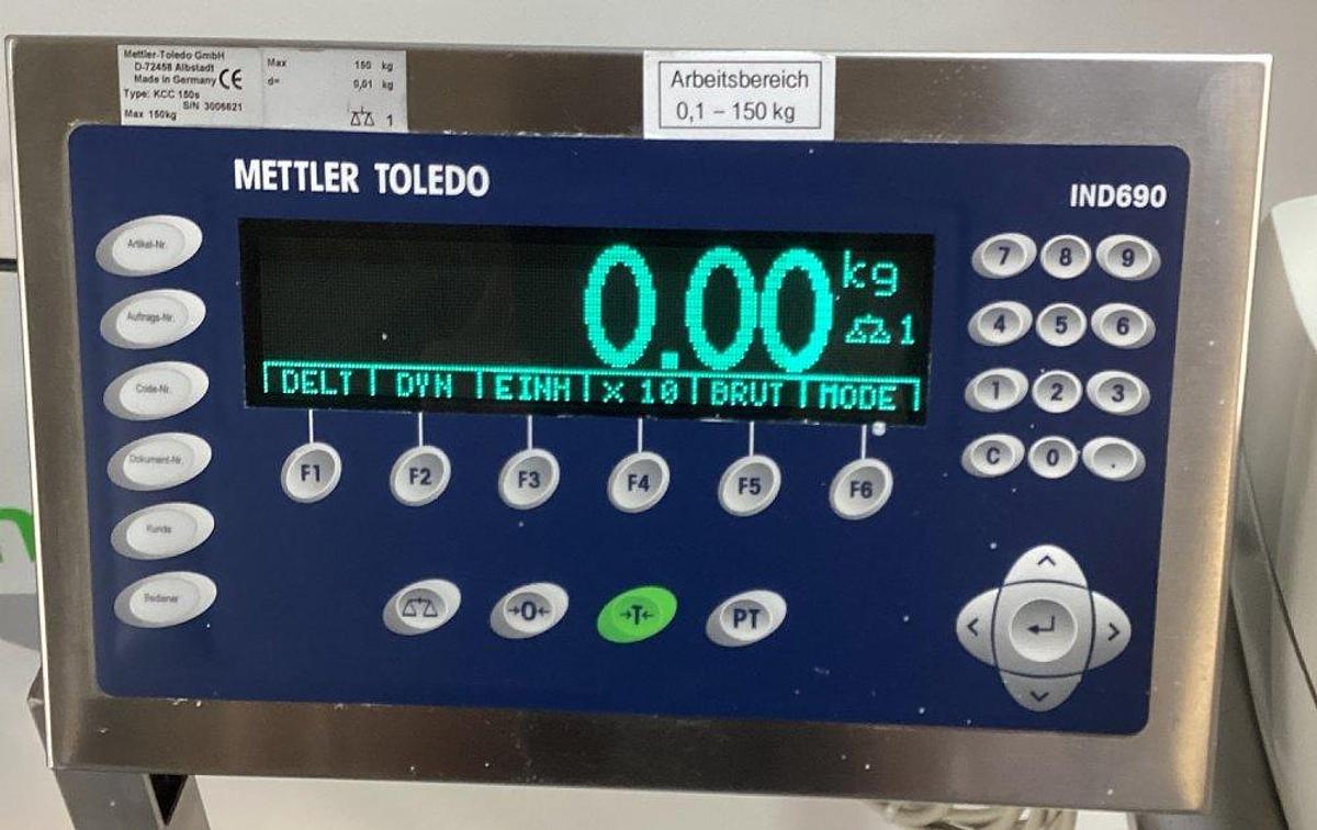 Used R 17263 D - Weighbridge with printer up to 150 kg METTLER TOLEDO KCC 150s - TBrick 15
