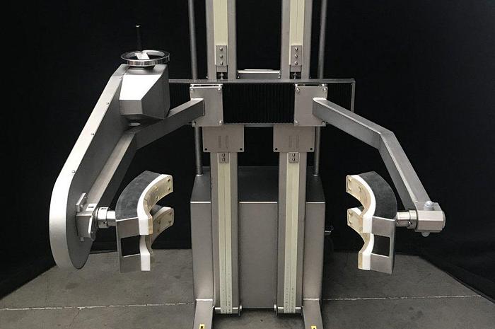 Used P 16080 D - SCHNEIDER Robusto FL 120 stainless steel pallet stacker with swivel gripper arm for drums