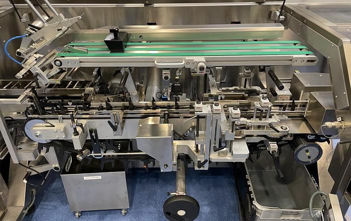 Used N 15454 D - Cartoner with Bottle Feeder ROMACO PROMATIC P 91S