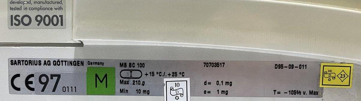 Used R 16968 D - Analytical Scale up to 210 g SARTORIUS BP 210 S - OCE