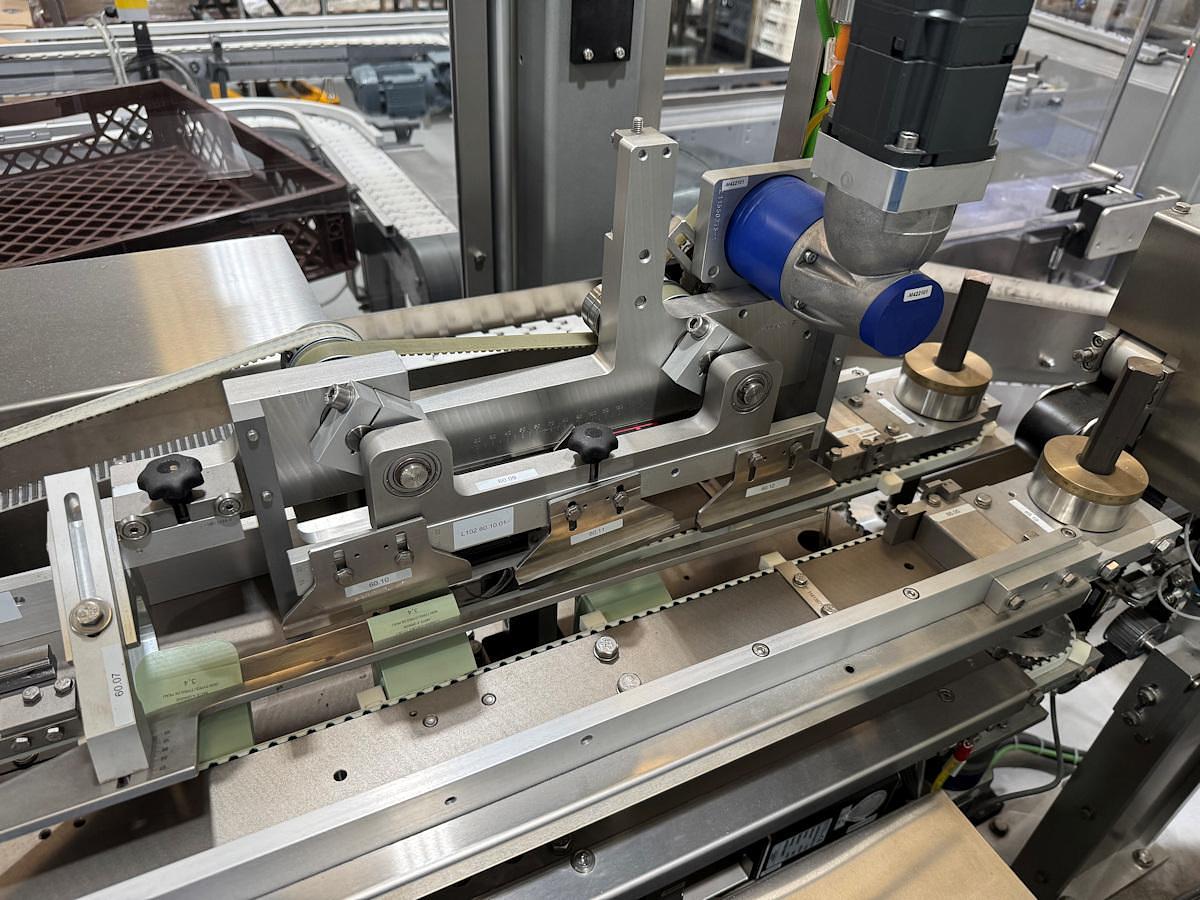 Used J 13000 E - Liquid Filling, Closing and Packaging Line GRONINGER DFV 4005 / MCS 202L / OPTIMA CMF