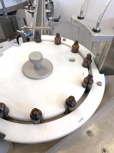 Used J 16268 E - Liquid Filler / Screw Capper OMAS MINIBLOC / TRI-1000