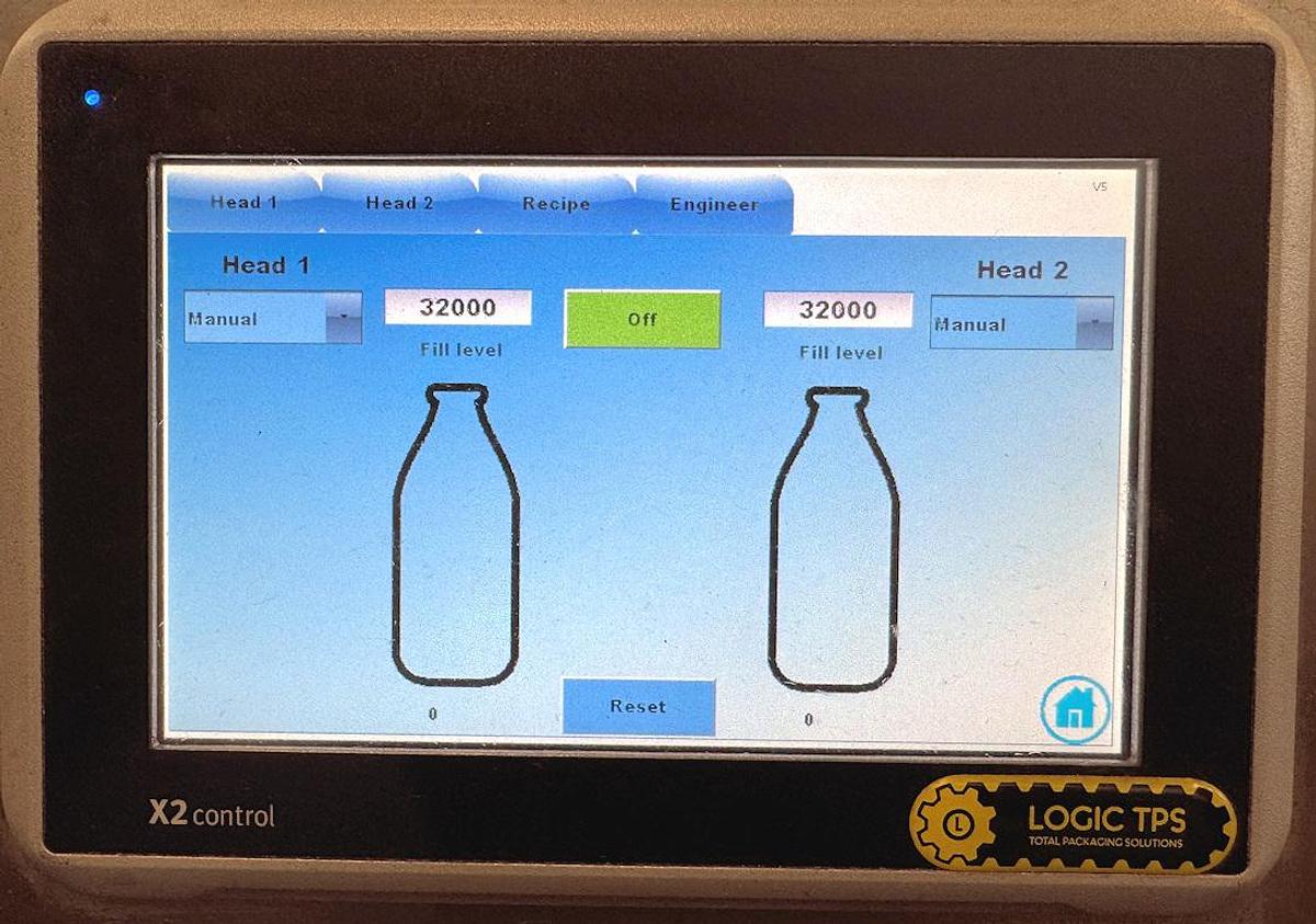 Used J 16269 E - Liquid Filler Logic LF 2 - Twin Head