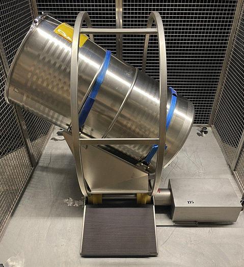 Used A 16559 D - Drum Blender with safety housing ENGELSMANN SA 1200 VA
