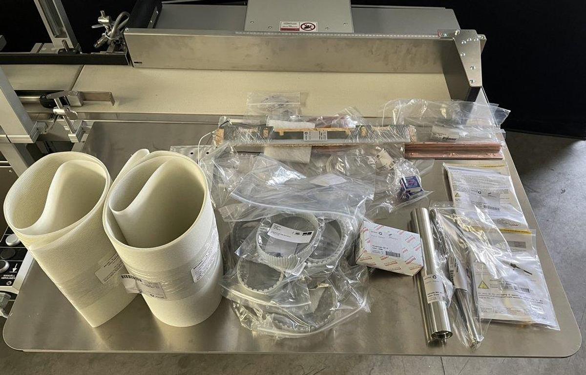 Used O 17302 D - full wrapping machine with PEWO-COLLECT grouping table PESTER PEWOFOLD 2