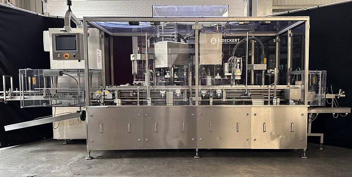 Used J 16159 D - Liquid Filling and Closing Line GRONINGER DFV 6000 - DECKERT AVR 200