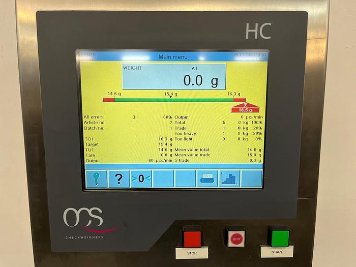 Used R 16030 E - CHECKWEIGHER WIPOTEC-OCS HC - Max. 750 g