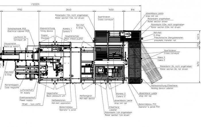 Used O 16486 D - Case packer PESTER Pewo - Form UVP 2