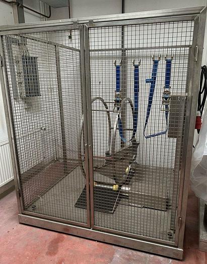 Used A 16559 D - Drum Blender with safety housing ENGELSMANN SA 1200 VA