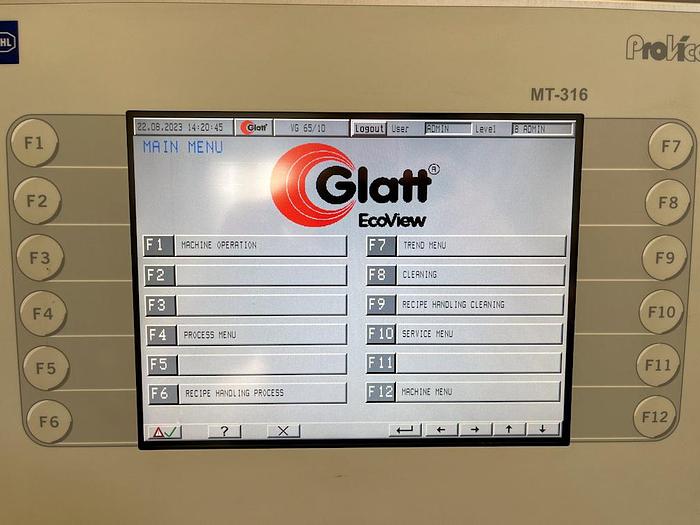 Used A 15907 E - Mixer / Granulator GLATT VG 65/10 Vertical Lab Granulator