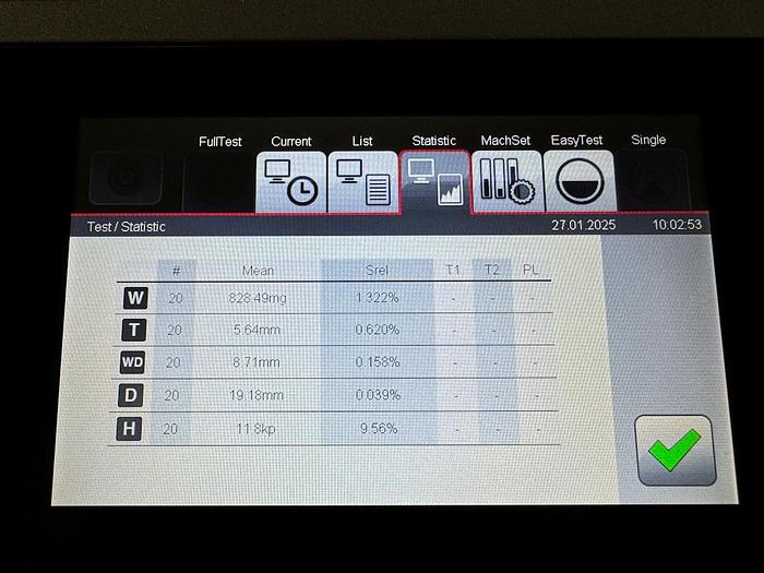 Used W 16493 E - Tablet Inspection Machine SOTAX ST50