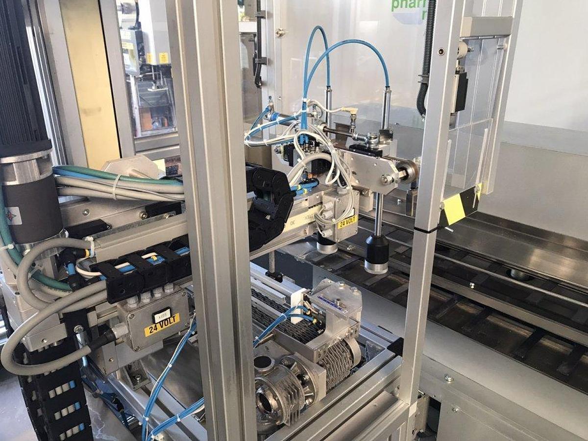 Used N 16969 D - Promatic Bipak Vertical Cartoner ROMACO