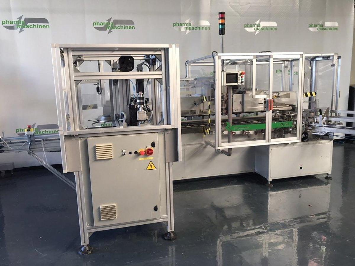 Used N 16969 D - Promatic Bipak Vertical Cartoner ROMACO